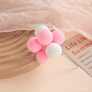 Baking Decoration Insert Card Colorful Clay Mini Balloon Insert Row Children Birthday Cake Party Des