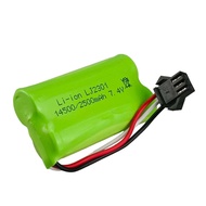 14500 lithium battery 7.4V 2500mah SM-3P connector.For Rc Cars Rc Toys  Drift Car AE-86 / Li-ION 7.4V 2500 mAh.(ถ่านรถบังคับ)