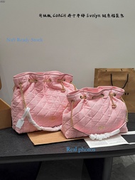 [na9 Ready Stock] Size: 36 x 33cm/33 x 25cm Airplane Box Denim Lucky Bag Bag Underarm Bag Shoulder B