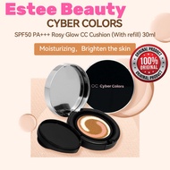 CYBER COLORS SPF50 PA+++ Rosy Glow CC Cushion (With refill) (30ml) Foundation