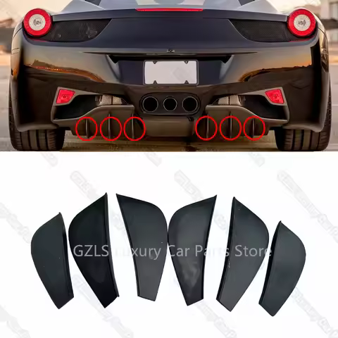 1piece For Ferrari 458 Italia Spider Rear Diffuser Internal External Fins OEM 81373310 81372910