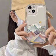 Colorful Peaks  Phone Case Compatible for iPhone 15 11 14 13 12 Pro XS Max X XR 7 8 Plus Soft Phone 