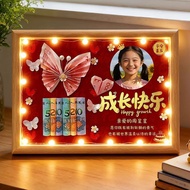 成长快乐生日礼物18岁成人礼高中生男女儿子女儿生日快乐相框摆件7.22 Happy Birthday Gift for Growth, 18th Birthday Present for High S