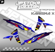 STRIPING STIKER KARISMA X - STICKER MOTOR HONDA KARISMA X LIST VARIASI HOLOGRAM (JP.S2) 011