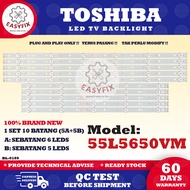 55L5650VM TOSHIBA 55 INCH LED TV BACKLIGHT ( LAMPU TV ) 55L5650 55L5650V