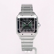 Jam Tangan Original CARTIER Santos Green Medium Size (2023)