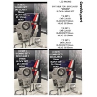 LEO RACING EX5 CLASS1 BLOCK / HEAD SET *COMBO* EX5 CLASS1 BLOCK 58mm+25/29mm ,59mm+25/29mm , 59mm+26