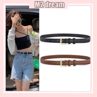 【READY STOCK】2024 New Women's Belt Fashionable And Versatile PU Belt Fine Decorative Jeans Belt Tali