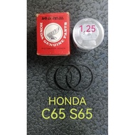 HONDA C65 S65 NOS JAPAN PISTON RING SET SIZE 1.25MM MADE IN JAPAN