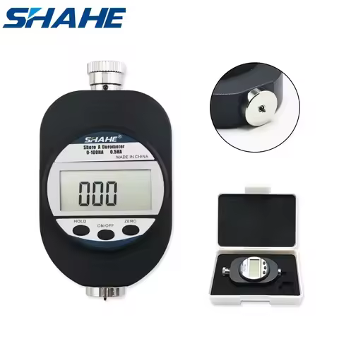 SHAHE Portable Shore A Hardness Digital Hardness Meter Durometer Hardness Tester With Large LCD Disp
