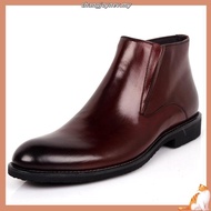 113153 dan 9935 Johnson Shoes mix leather double zipper ankle boots