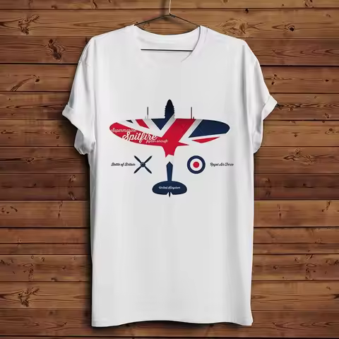 WW2 Classic Battleplan Messerschmitt Me262 T Shirt Men White Casual T-Shirt Spitfire Fighter P47 Thu