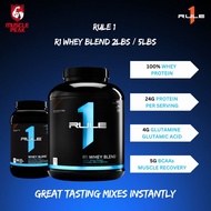 Rule 1 R1 Whey Protein Blend 2lbs 5lbs - Whey Protein Isolate, Fast Muscle Recovery