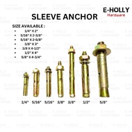 EHOLLY Sleeve Anchor/PJ Anchor/Wall Plug Besi/Dpi Anchor/Anchor Boat/Anchor Bolt/Expansion Screw/Iro