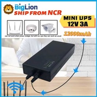 12000Mah 12V3a UPS CCTV Camera Backup Power Supply Large Capacity 44.4Wh Mini DC UPS For Wifi Route