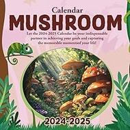 Mushroom Cαʅҽɳԃαɾ 2024-2025: 16 Months of The Animal from Sep 2024 to Dec 2025,Square 8.5 x 8.5 Inch