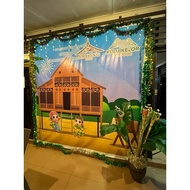 PART 1 BACKDROP DINDING HIASAN RAYA AIDILFITRI/AIDILADHA 2025 UNTUK BERGAMBAR OOTD, FAMILY/OFFICE PO