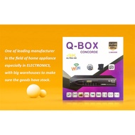 Q-BOX CONCORDE digital satellite receiver mpeg4 set top box hd combo dvb-s2 dvb-t2 satellite receive