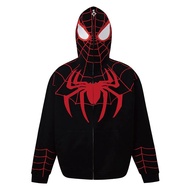 Spider-Man Full Zip-Up Hoodie - 3D Printed Unisex Y2K Gothic Sweatshirt