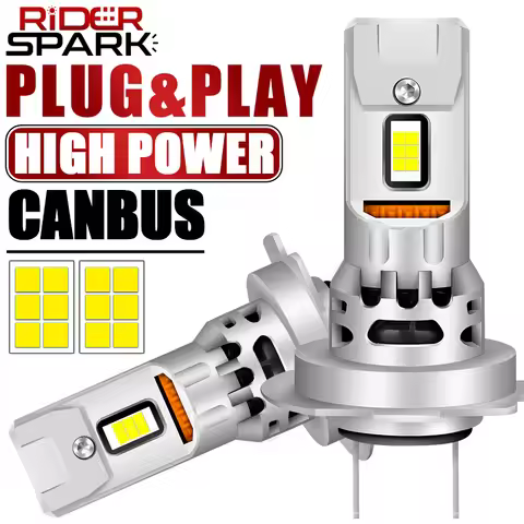 H7 LED Headlight CANBUS NO ERROR Plug&Play 6000K 9054 CSP Chips 1: 1 Mini Diode Universal Adapter L0