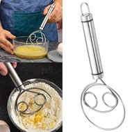 Dough Whisk Flour Whisk Stainless Steel With Handle Dough Whisk Mixer  Bread Making Tools Suitable For Baking Bread Manual Sourdough Mixer  Kitchen Tool