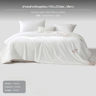 ผ้านวมไหมมัลเบอร์รี่ 2-in-1 สำหรับทุกฤดู ทำความสะอาดง่าย ผ้าคลุมทอด้านนอก ลายปักดอกไม้ ขนาด 200x230