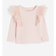 Used Girls' Long Sleeve T-Shirt H&M Size UK 6-8Y