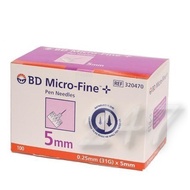 BD Micro-Fine Pen Needle 31Gx5mm 100's