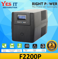 Right Power PowerTank F2200P 2200VA Uninterruptible Power Supply UPS with USB & Built-in AVR (4x Bri