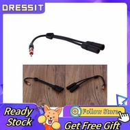 【READY Stock】◊▦Dressit Car Auto Radio Antenna Stereo 2Female to 1Male Splitter Extension Cable Wire