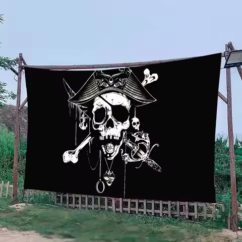 Skull Crossbones Pirate Flag Festivals Parties Outdoor Activities Indoor And Outdoor Background Deco