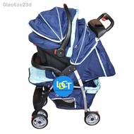 ♟Apruva Travel System Stroller with Carrier SD-12 Blue