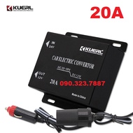 Bộ chuyển đổi nguồn ô tô 24V sang 12V KUERL 10A 15A 20A có sẵn phích cắm chân tẩu.