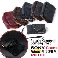Pu Pouch Camera Bag Sony ZV1 ZV1F ZV12 WX500 WX800 WX350 WX220 HX99 G7XII G7XIII SX730 SX740 G9X GRI