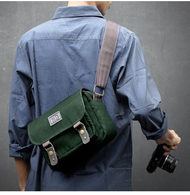 Tas Kamera 008 Mini GREEN - Sling Bag Mirrorless / DSLR / Ipad Mini