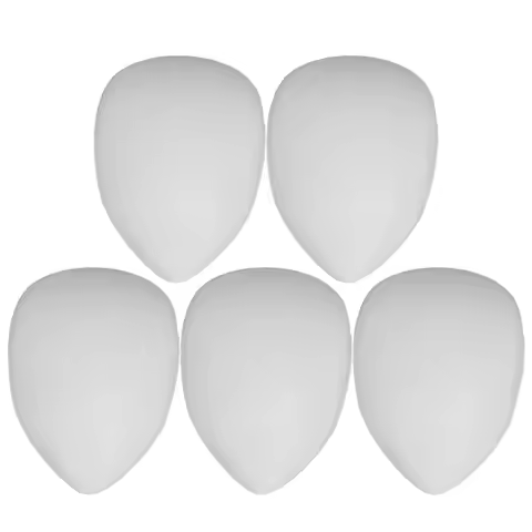 5 Pcs Pvc Blank Full Face Masks Diy Blank Painting Mask Painting Decorative Craft Masquerade Cosplay