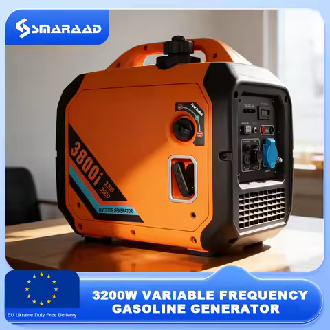 3500W Gas Powered Portable Inverter Generator Super Quiet for Camping Tailgating Home Emergency Use,