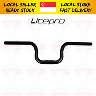 Litepro Carbon fiber Stunner M Handlebar 25.4x580mm High Riser Handlebar Folding Bike Accessories