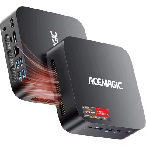 AMD Mini PC Ryzen 7430U, Mini Gaming PC 32GB DDR4 512GB SSD, Mini Computers Micro Desktop PC Support