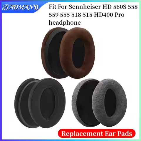 Headphone Earpads for Sennheiser HD 560S 558 559 555 518 515 HD400 Pro Headphones Replacement Ear Pa