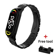 Strap for Xiaomi Mi Band 7 Metal Wrist Bracelet Mi Band 7 Strap Stainless Steel Wristbands MiBand7 N