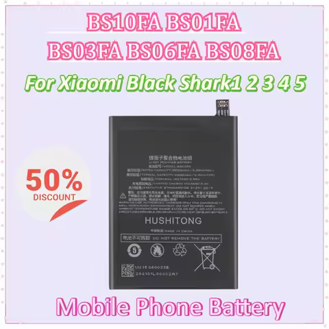 New Mobile Phone Battery for Xiaomi Black Shark1 2 3 4 5 BS10FA BS01FA BS03FA BS06FA BS08FA High Qua