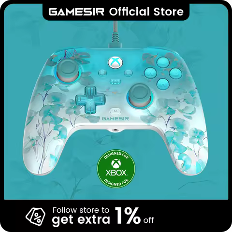 GameSir T7 Pro Floral Xbox Gamepad Hall Effect Game Controller for Xbox Series X, Xbox Series S, Xbo