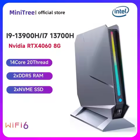 Nvidia RTX4060 GDDR6 8G Desktop Mini Gaming Computer Core i9-13900H 13Th Gen Gamer Mini PC Windows11
