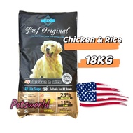 PWF ORIGINAL DOG FOOD 18KG LAMB & RICE / CHICKEN & RICE