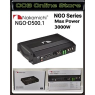NAKAMICHI NGO SERIES NGO-D500.1 CLASS-D MONO BLOCK POWER AMPLIFIER - Max Power 3000W