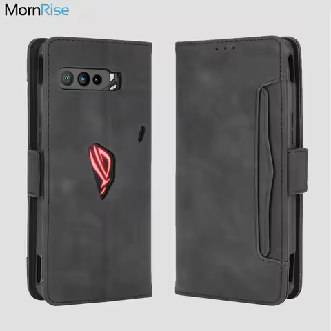 For Asus ROG Phone 3 ZS661KS Wallet Case Magnetic Book Flip Cover For ROG Phone3 Card Photo Holder L