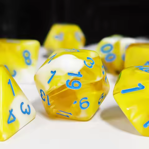 7Pcs/set Blend Color Dice Set DND Custom Dice Set Board Games Dungeons and Dragons Dice Set Role-pla
