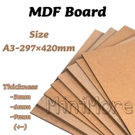 (MiniMore) MDF Board (A3)-*3mm+-/6mm+-/9mm+-*