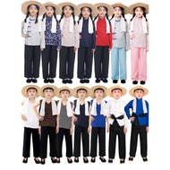 Children Farmers Village Girl Clothes Straw Hat Abao Villagers People Working Cattle 8.13